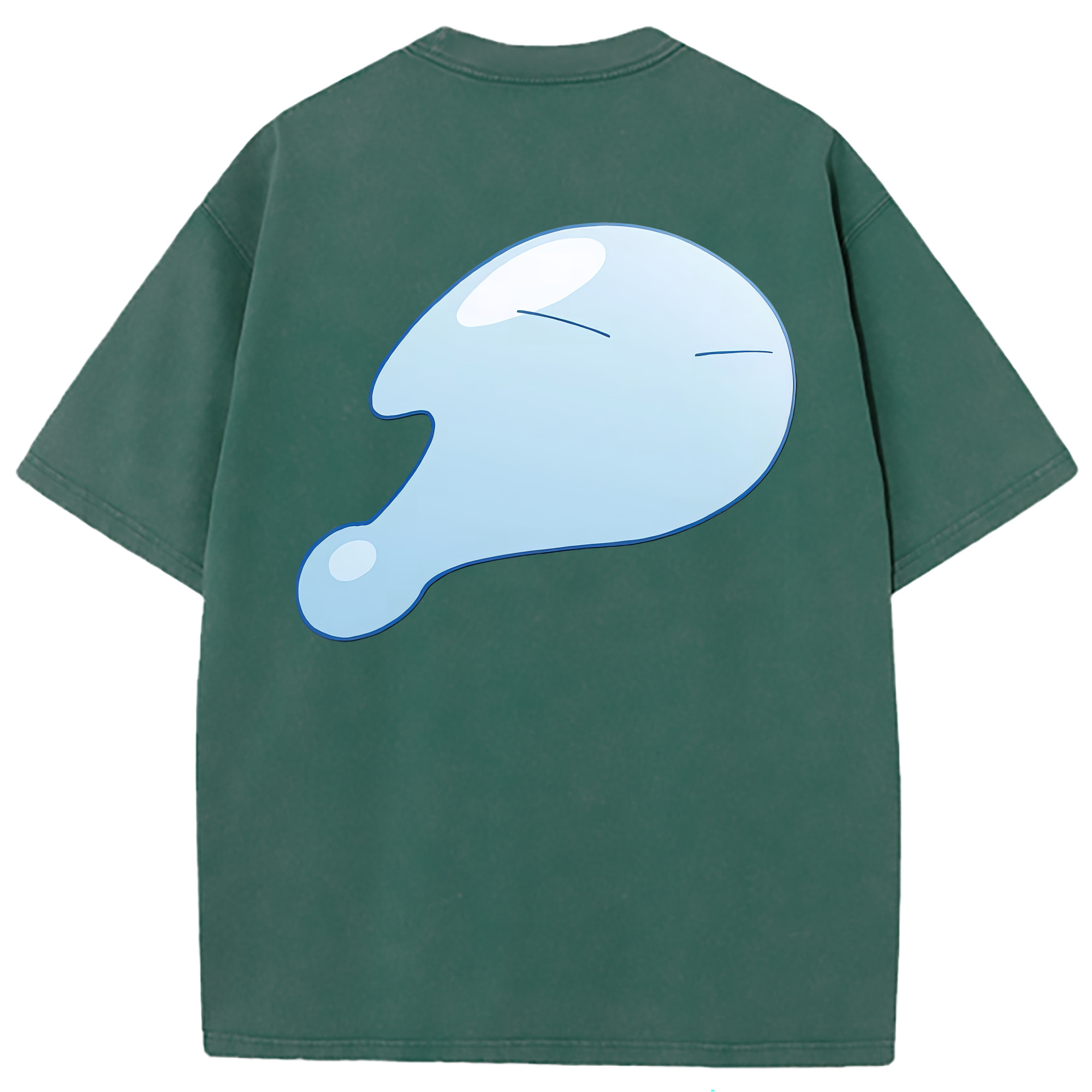 （画像用） 転スラ Regarding Reincarnated to Slime 綿100% ヴィンテージ風 半袖Tシャツ（背面プリント）